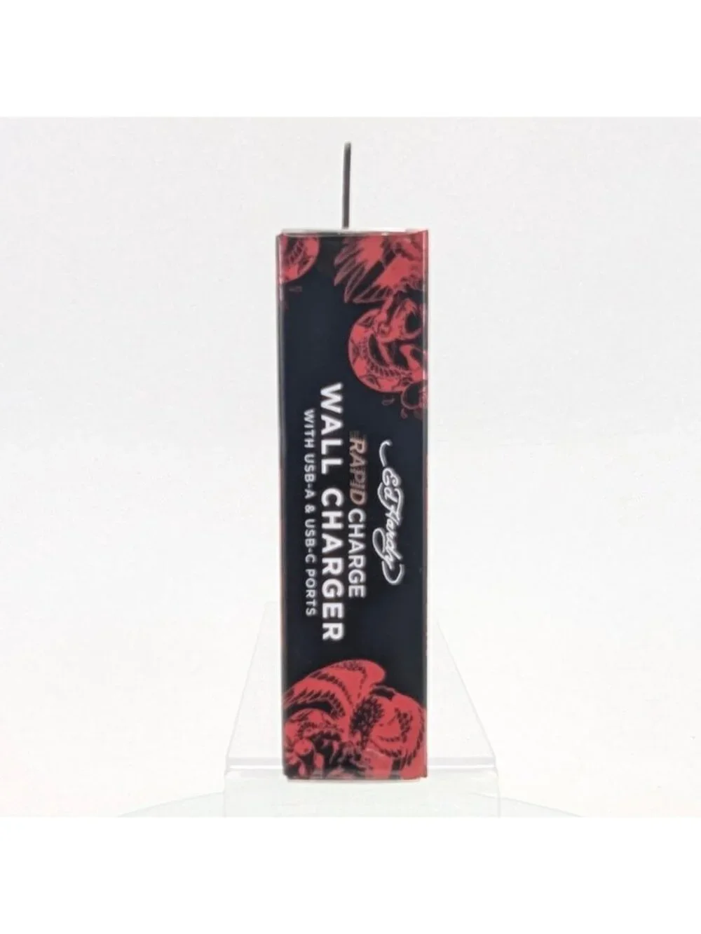 Ed Hardy Rapid Phone Wall Charger White Skull Flower USB-A & C Ports NIB
